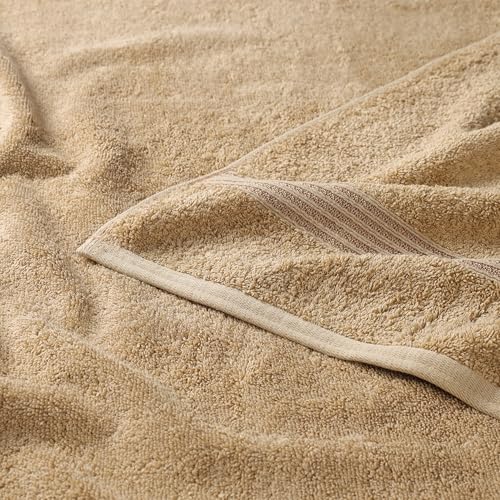 Superior 100% Long Staple Combed Cotton Face Towels, 10 Piece, Toast - color: Toast, size: 10 Piece