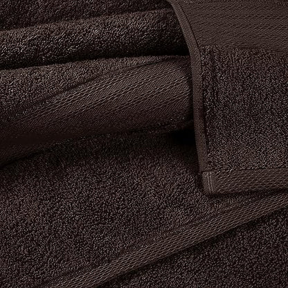 GLAMBURG 700 GSM Premium 2-Pack Oversized Extra Large Bath Sheet Set - 100% Combed Cotton - 2 Bath Sheet 35x70 - Luxury Hotel & Spa Quality - Durable Ultra Soft Highly Absorbent - Chocolate Brown - color: Chocolate Brown, size: 2 Pack 700 GSM Bathsheet