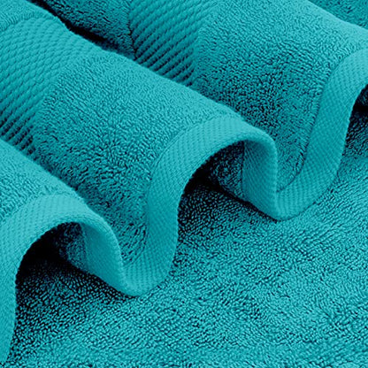 White Classic Luxury Soft Aqua Bath Sheet Towels - 650 GSM Cotton Luxury Bath Towels Extra Large 35x70 | Highly Absorbent and Quick Dry | Hotel Collection Extra Large Bath Towels Oversized, 2 Pack - color: 13: Aqua
