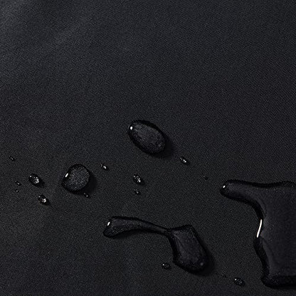 Furlinic Black No Hook Small Stall Shower Curtain 48x78 Inch,Washable Fabric Shower Curtain Liner with See Through Window,Half Narrow Hotel Style Waterproof Shower Curtains for Bathrrom - color: Black, size: 48"W x 78"L (Pack of 1)