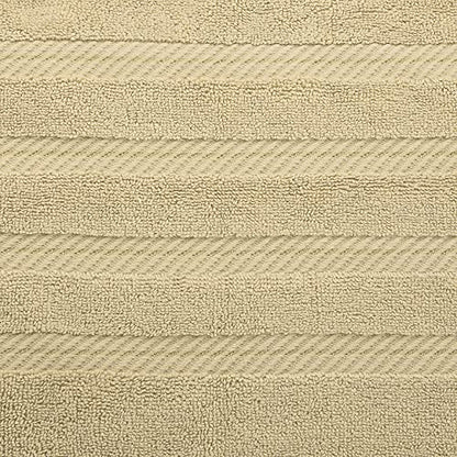 American Soft Linen 100% Carde Cotton 6 Piece Towel Set, 590 GSM Heavy Weight Soft Absorbent Turkish Towels for Bathroom, Sand Taupe - color: Sand Taupe