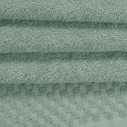 MyOwn Ultra Soft 3 Pack Cotton Towel Set, Contains a Bath Towels 28x55 inch, a Hand Towels 16x24 inch & a Wash Coths 12x12 inch, Ideal Everyday use, Compact & Lightweight - Jade - color: Jade, size: 3 Pack Set
