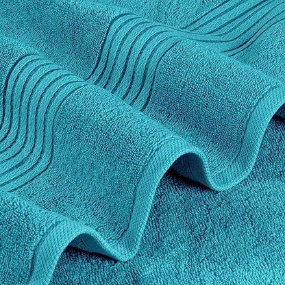 Utopia Towels Luxurious Bath Towels Set, 27x54 in, 4 Pack, Soft, Turquoise | Soft Luxurious Ring Spun Cotton Bath Towels - Lightweight, Highly Absorbent, Quick-Drying, Ideal for Daily Use - color: Turquoise