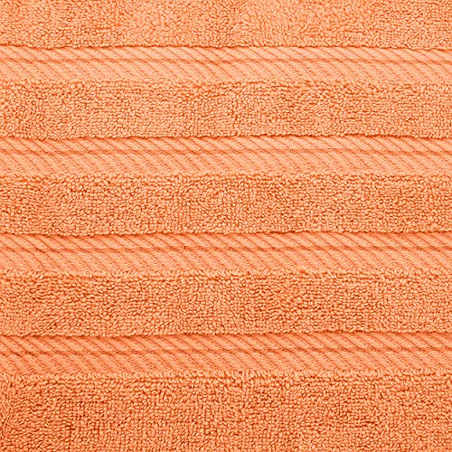 American Soft Linen 100% Carde Cotton 6 Piece Towel Set, 590 GSM Heavy Weight Soft Absorbent Turkish Towels for Bathroom, Malibu - color: Malibu