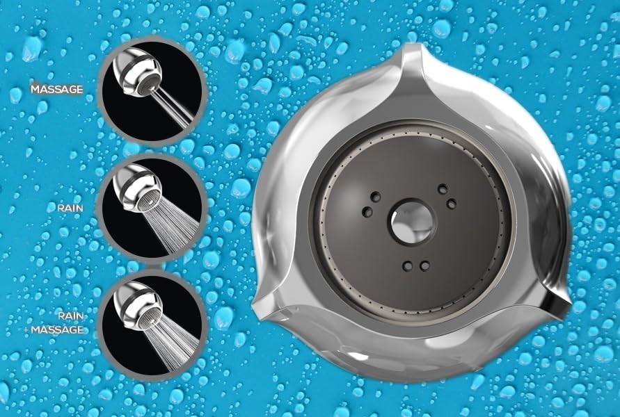 Extreme performance for low water pressure The Fire Hydrant Spa Short Chrome Massager Shower Head