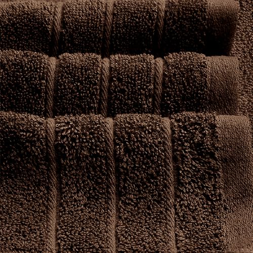 4 Piece Extra Large Bath Towels 30 x 60 Inches, Brown | 100% Cotton, Larger & Lighter Weight, Quicker to Dry, Super Soft and Absorbent, Perfect for Bathroom - color: Brown