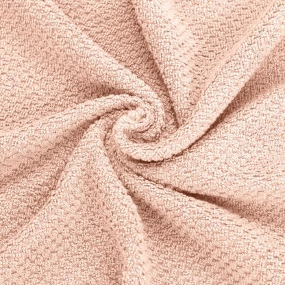 Feather & Stitch 100% Cotton 625 GSM Bath Towel Set of 6, Ultra Soft Highly Absorbent 2 Bath Towels, 2 Hand Towels & 2 Washcloth - Luxury Quick Dry Shower Towels (Pale Peach) - color: Pale Peach