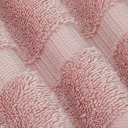 Chakir Turkish Linens 100% Cotton Premium Turkish Towels for Bathroom | 30'' x 60'' Large Bath Towels (4 Piece, Pink) - color: Pink