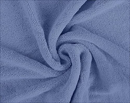 Towel and Linen Mart 4 Pieces Bath Towel Sets - Electric Blue - 2 ply Low Twist Soft Feel Luxurious,Quick Dry, Extra Absorbent, 100% Ring Spun Cotton 600 GSM (27 x 54, Pack of 4) - color: Electric Blue