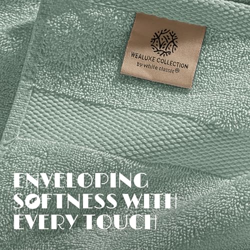White Classic Luxury Soft Bath Sheet Towels - 650 GSM Cotton Luxury Towels Extra Large 35x70 | Highly Absorbent and Quick Dry | Hotel Quality, Green, 2 Pack - color: Mint Green, size: Bath Sheets, 2 Pack