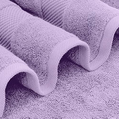 White Classic Luxury Soft Bath Sheet Towels - 650 GSM Cotton Luxury Bath Towels Extra Large 35x70 | Highly Absorbent and Quick Dry | Hotel Quality Extra Large Bath Towels Oversized, Lavender, 2 Pack - color: 16: Lavender