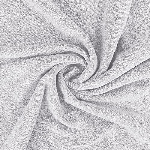 Utopia Towels Luxurious Jumbo Bath Sheet 2 Piece, 600 GSM, 35 by 70 Inches, 100% Ring Spun Cotton, Highly Absorbent and Quick Dry Extra Large Bath Towel, Super Soft Towel, Silver - color: Silver, size: 2 Piece Bath Sheet