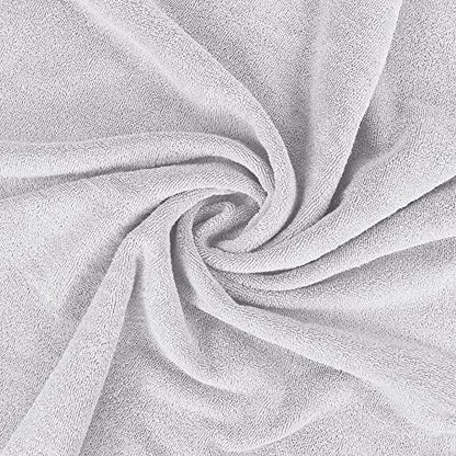 Utopia Towels Luxurious Jumbo Bath Sheet 2 Piece, 600 GSM, 35 by 70 Inches, 100% Ring Spun Cotton, Highly Absorbent and Quick Dry Extra Large Bath Towel, Super Soft Towel, Silver - color: Silver, size: 2 Piece Bath Sheet