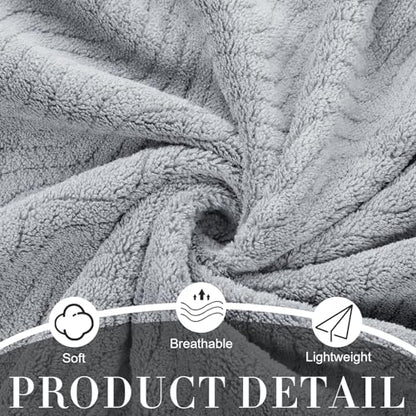 SmoothNovelty 2 Pcs Oversized Bath Towels 40 x 80 Inch, Extra Large Bath Sheets Microfiber Lightweight & Quick Dry, Jumbo Shower Towels for Adults Beach, Gym, Pool, Spa, Travel (Light Gray) - color: Light Gray