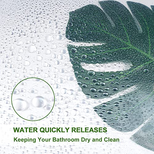 AooHome Eva Clear 48x72 Inches Shower Curtain Liner, See Through Clear 8G Bathroom Shower Curtain, Narrow Shower Liner, Heavy Duty, Water Repellent, Rust Proof Grommets - color: Clear, size: 48"W x 72"L (Pack of 1)