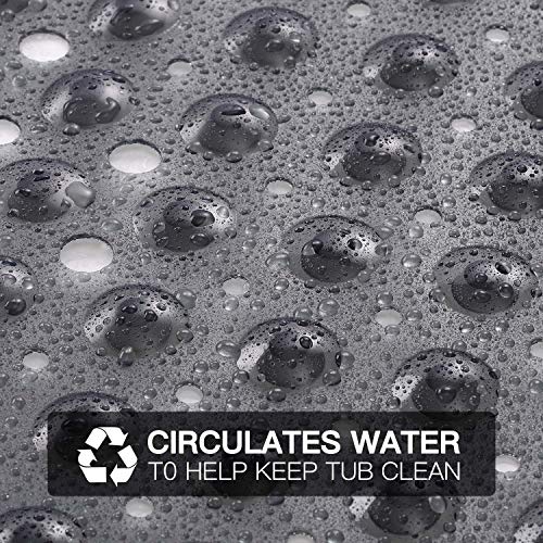 YINENN Bath and Shower Safety Mats 40x16 inch, Non Slip with Suction Cups for Bathroom Stall and Tub Floor, Extra Large and Machine Washable, Drain Holes Keep Bathtub Clean, Clear Light Black - color: Clear Light Black