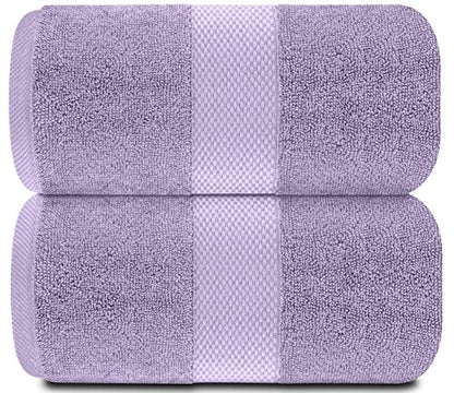 White Classic Luxury Soft Bath Sheet Towels - 650 GSM Cotton Luxury Bath Towels Extra Large 35x70 | Highly Absorbent and Quick Dry | Hotel Quality Extra Large Bath Towels Oversized, Lavender, 2 Pack - color: 16: Lavender