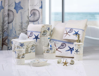 Avanti Linens - Soap Dish, Countertop Accessories, Nautical Insipired Home Decor (Antigua Collection) - size: Soap Dish