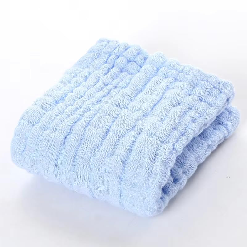 Muslin Baby Washcloths – 6 Pack Organic Cotton Face Towels for Newborns – Ultra-Soft, Reusable & Absorbent – Gentle on Sensitive Skin – Unisex Baby Gift Set