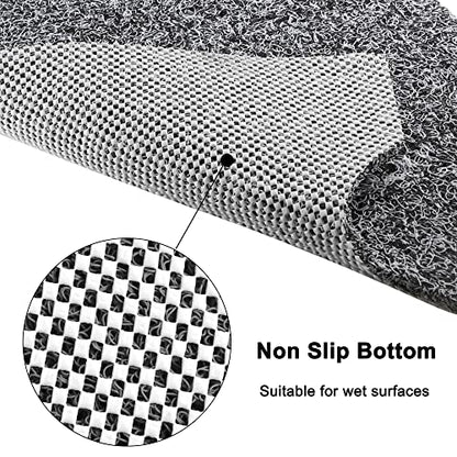 Leotruny Bath Tub Shower Mat 40 x 16 Inch Non-Slip Soft PVC Loofah | Bathtub Mats for Bathroom - color: C04-mix Color
