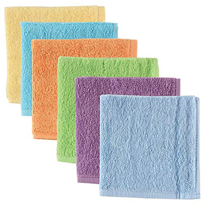 Luvable Friends Unisex Baby Super Soft Cotton Washcloths, Yellow, One Size - color: Yellow, size: One Size