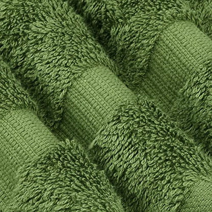 Chakir Turkish Linens 2 Piece Large Bath Towels, 100% Cotton Turkish Towels for Bathroom, Luxury Soft Absorbent Bath Towels, 30 x 60 Inches, Moss - color: Moss