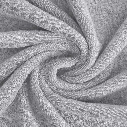 Feather & Stitch 100% Cotton 625 GSM Bath Towel Set of 6, Ultra Soft Highly Absorbent 2 Bath Towels, 2 Hand Towels & 2 Washcloth - Luxury Quick Dry Shower Towels (Grey) - color: Grey