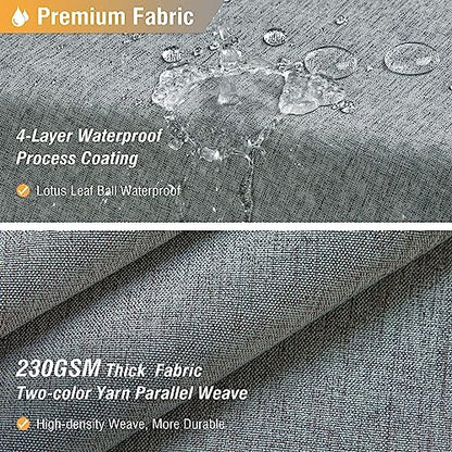 BTTN Narrow Long Linen Textured Fabric Shower Curtain, 60x84, Grey/Gray | Narrow Long Size, 230GSM Waterproof Polyester, Heavy Duty Cloth, Weighted Hem, 10 Hooks, Modern Hotel Style, Machine Washable - color: Grey, size: 60"W x 84"L (Pack of 1)