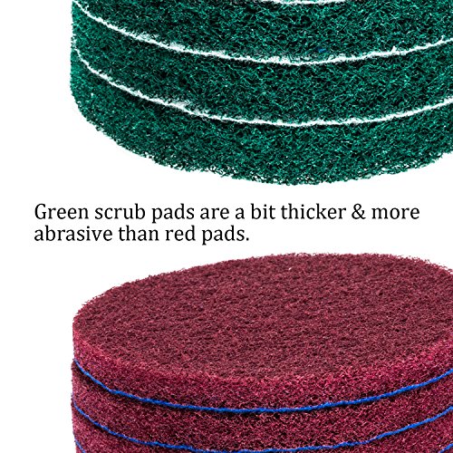 Kichwit 4 Inch Drill Power Brush Tile Scrubber Scouring Pads Cleaning Kit | 2 Inch Small Brush Included, Heavy Duty Household Cleaning Tool (Drill NOT Included) - size: 4 Inch + 2 Inch