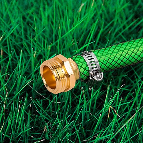 Hourleey Garden Hose Repair Connector with Clamps, Fit for 3/4" or 5/8" Garden Hose Fitting, Male and Female Hose Adapter Water Hose Repair Kit, 7 Set - size: 7-Set
