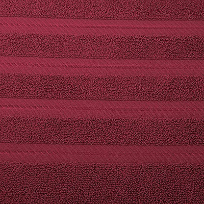 American Soft Linen 100% Carde Cotton 6 Piece Towel Set, 590 GSM Heavy Weight Soft Absorbent Turkish Towels for Bathroom, Burgundy Red - color: Bordeaux