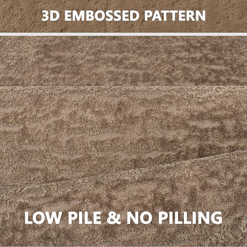Bathroom Mat Quick Dry Low Profile Washable Bathroom Rugs | Non Slip Bath Rugs Ultra Thin Bath Mat Fit Under Door, Coffee, 17" × 32" - color: Coffee, size: Medium(17"x 32")