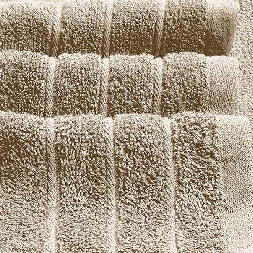 2 Piece Extra Large Bath Sheets 35 x 70 Inches, Beige | 100% Cotton, Larger & Lighter Weight, Quicker to Dry, Super Soft & Absorbent, Oversized Bath Towels - color: Beige