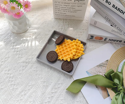 Small Mini Square Tray (5.9 inch) 3 Pack, Hard Plastic Gray Tray | 5.9"x5.9"x0.8" Tiny, Sturdy, Solid Tray, Lightweight for Coffee, Desserts, Drinks, Party, Seasoning, Perfume and Display. - color: Gray - 3 Tray, size: 5.9" x 5.9" x 0.8"