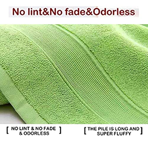 Lchkrep Bathroom Hand Towels (14x30 inch), Home Soft Cotton Super Soft Highly Absorbent Hand Towels for Bath, Hand, Face, Gym and Spa (Green-2PACK) - color: Green-2pack