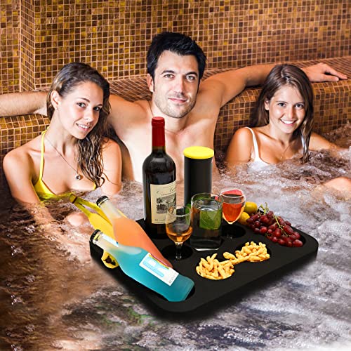 Floating Drink Holder,Refreshment Table Tray for Pool Beach Party or Hot Tub Float Loung-Versatile & Portable Serving Bar