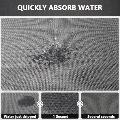 Bathroom Rugs Non Slip Bath Mat, Bathroom Mat Quick Dry | Machine Washable Rugs, Shower Rugs, 17" x 32", Grey Thin Bath Mat Fit Under Door - color: Grey, size: Medium(17"x32")