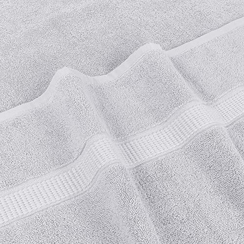 Utopia Towels Luxurious Jumbo Bath Sheet 2 Piece, 600 GSM, 35 by 70 Inches, 100% Ring Spun Cotton, Highly Absorbent and Quick Dry Extra Large Bath Towel, Super Soft Towel, Silver - color: Silver, size: 2 Piece Bath Sheet