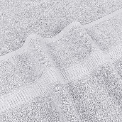 Utopia Towels Luxurious Jumbo Bath Sheet 2 Piece, 600 GSM, 35 by 70 Inches, 100% Ring Spun Cotton, Highly Absorbent and Quick Dry Extra Large Bath Towel, Super Soft Towel, Silver - color: Silver, size: 2 Piece Bath Sheet