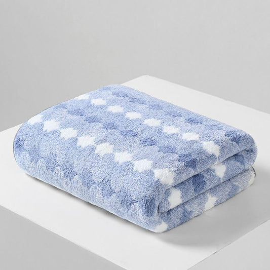 Premium Towel Set for Women 1 Oversized Bath Towel Ultra-Soft, Quick-Drying & Highly Absorbent -Blue - color: Blue, size: Medium