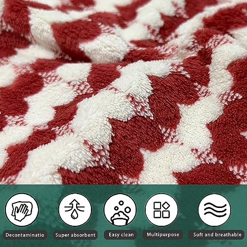 10 Pack Heart Microfiber Face Cloths for Washing face, Highly Absorbent Cleaning Towels, Microfiber Rags for Washing Dishes, Car, Window Clean Cloth(55-12)