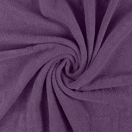 Utopia Towels Extra Large Bath Sheets, 2 Pack, 35x70 in, Cotton, Plum | Soft Lightweight Ring Spun Cotton Shower Towel Set - Highly Absorbent, Quick-Drying, Extra Large Bath Sheets, Durable - color: Plum