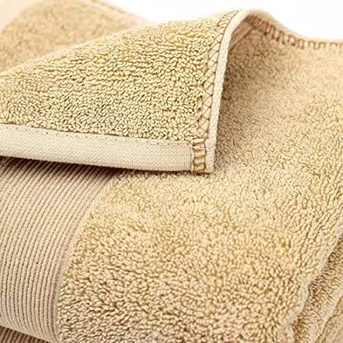 Lchkrep Bathroom Hand Towels (14x30 inch), Home Soft Cotton Super Soft Highly Absorbent Hand Towels for Bath, Hand, Face, Gym and Spa (Beige) - color: Beige
