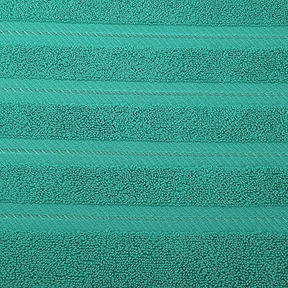 American Soft Linen 100% Carde Cotton 6 Piece Towel Set, 590 GSM Heavy Weight Soft Absorbent Turkish Towels for Bathroom, Turquoise - color: Turquoise