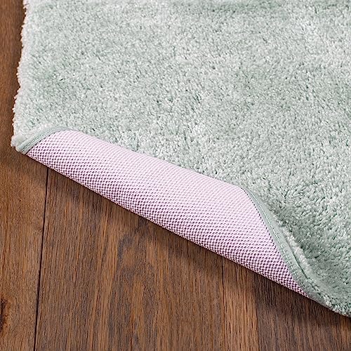 Mohawk Home Goliath Machine Washable Bath Mat 20" x 34" Sea Mist - color: Sea Mist, size: 1'8" x 2'10" (Rectangular)