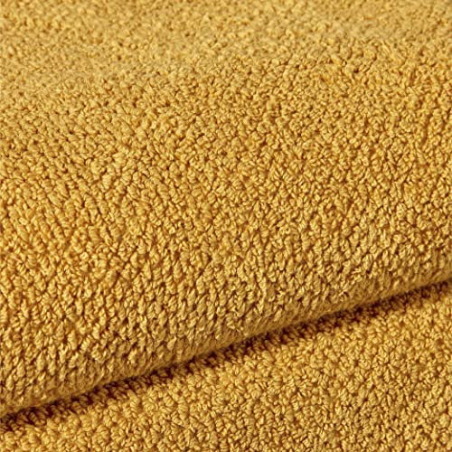 Christy Brixton 4 Piece Towel Set | Saffron Yellow | 100% Cotton | Ultra Soft | Super Absorbent | 600GSM | 2 Bath Towels 2 Hand Towels - color: Saffron, size: 2 Hand 2 Bath Set