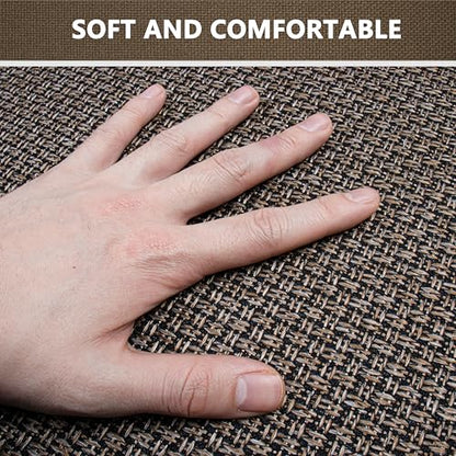 Long Bathroom Rugs Runner Bathroom Mat Quick Dry | Machine Washable Bathroom Rugs Ultra Thin Door Mat, 17" x 47" - color: Black Brown, size: Runner(17"x47")