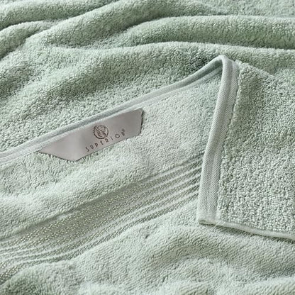 Superior Egyptian Cotton 6-Piece Towel Set, Bathroom Essentials, Towels For Bathroom, Apartment, Airbnb, Guest Bath, Face, Hand, Bath Towels, Washcloths, Absorbent, Fast Drying, Sage