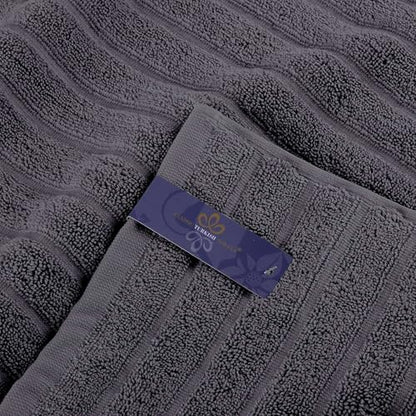 Classic Turkish Towels CTT - Luxury 6 Piece Towel Set, 100% Turkish Cotton, Absorbent & Comfy, 2 Bath Towels, 2 Hand Towels & 2 Washcloths | (Grey) - color: Grey, size: 6-Piece Towel Set