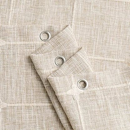 Boho Farmhouse Classic Plaid Linen Tassel Shower Curtain Grey,36x72 | Small Stall Half Size,310GSM Linen Blend Heavy Duty Cloth,3-side Tassels,Wrinkle Resistant,Chic Farmhouse Country,12 Hooks - color: Tan Brown, size: 36"W x 72"L (Pack of 1)